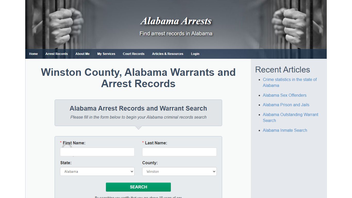 Winston County, Alabama Warrants and Arrest Records